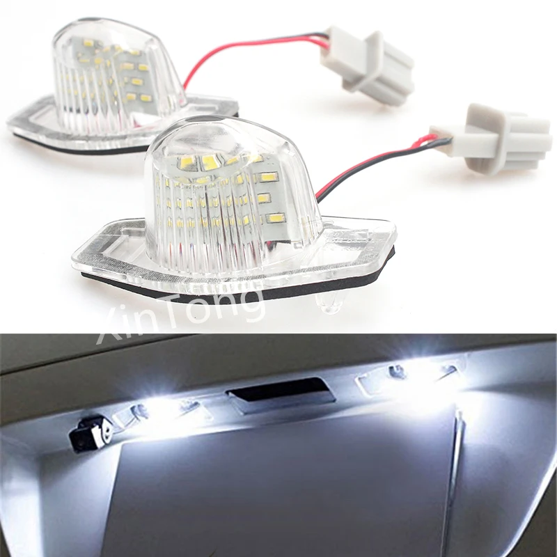 Из 2 предметов белый номерной знак лампы 18 светодиодный светильник для Honda Crv Fit Jazz