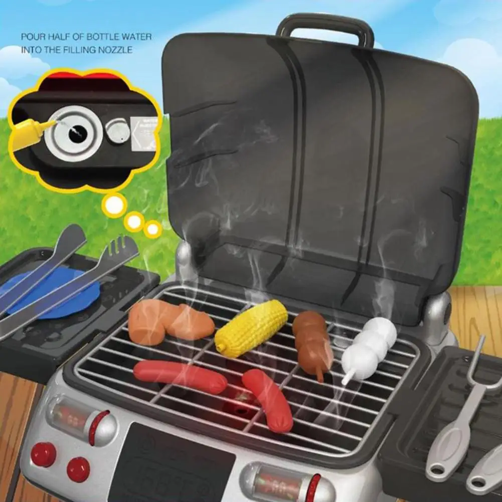 

Simulation Electric BBQ Grill Sausage Tomato Cooking Kits Pretend Play Kids Toy