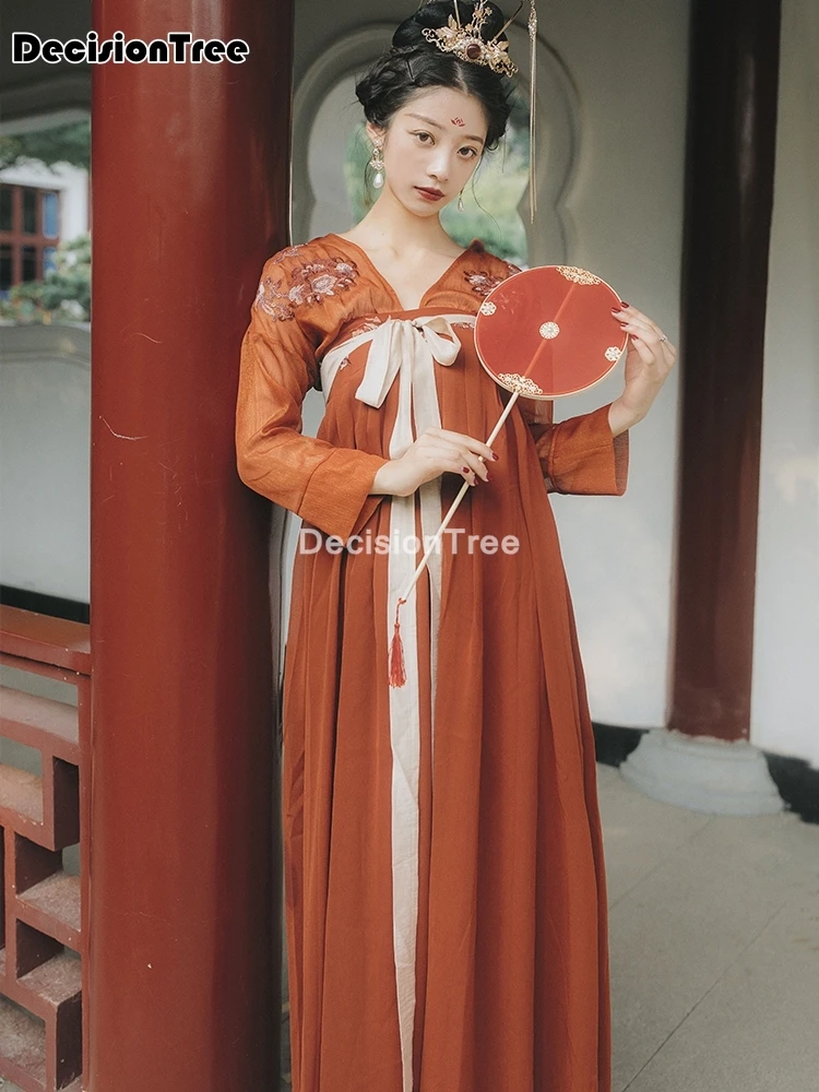 

2021 chinese traditional dance costumes woman qing dynasty performance dress ancient fairy hanfu for girl dance costumes