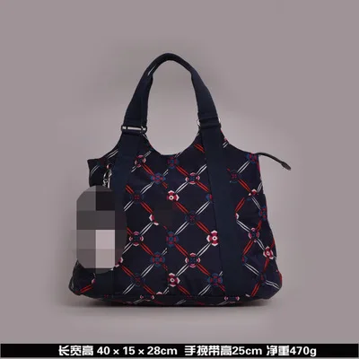 Темно-синий designer monkey waterproof handbags women tote brand ladies hand bags Female Nylon Mummy shoulder Bag woman purse bolsa feminina - Цвет: Темно-синий