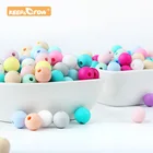 Держать и расти 9 мм круглые силиконовые бусы пищевой грызун DIY Детский кулон ожерелье детский Прорезыватель аксессуары