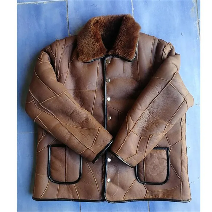 

2020 Winter New －30℃ Cold-proof Real Sheep Shearing Double-faced Fur Coat Men Women Wool Liner Thick Large Size Jacket