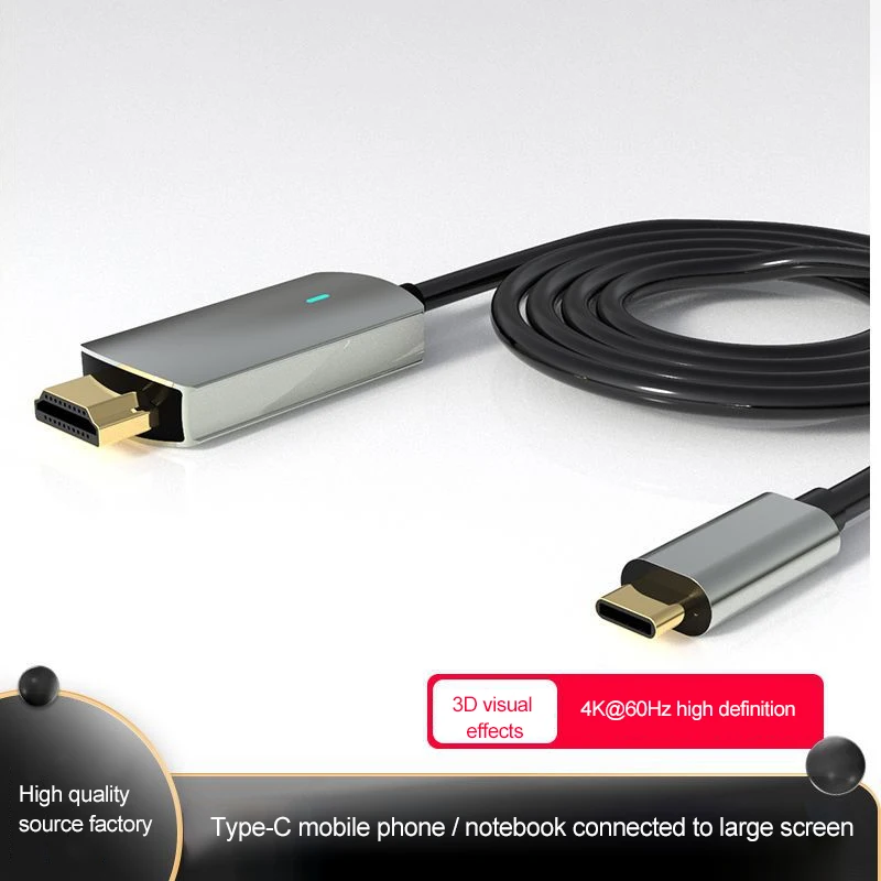 

Адаптер 4K @ 60 Гц с USB Type C на 4K 1080P, USB C на HD 4K кабель, HD ТВ, видео кабель, конвертер для MacBook Pro, Huawei, Samsung, новинка 2021