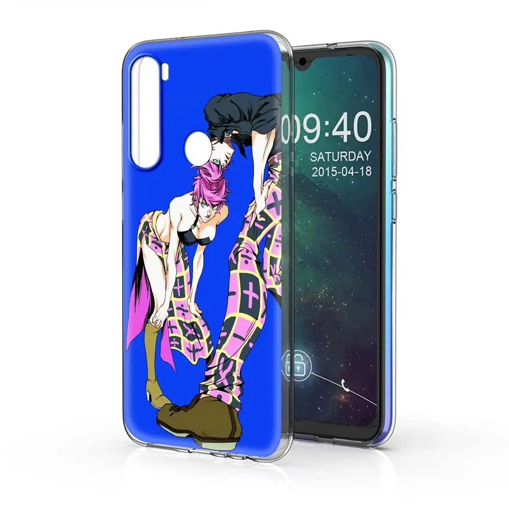 

Anime JoJo Killer Queen Case for Xiaomi Redmi Note 9S 9 Pro 7 8 Pro 8T cover for Redmi 7A 8A 9A 9C 9i tpu soft Phone Shell Capa