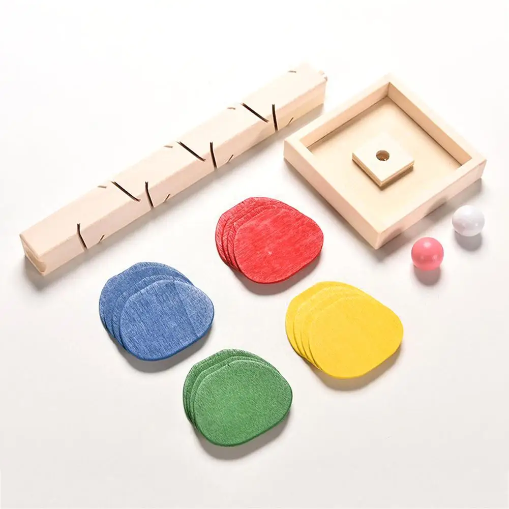 

Children DIY Wooden Toys Colorful Building Blocks Tree Marble Ball Run Track Toys Kids Wood Game Toy Learning Educational Toy