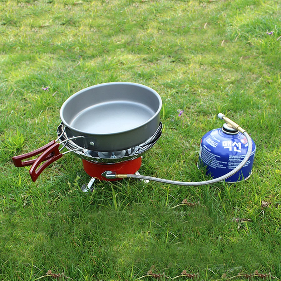 

1100ml Ultralight Aluminum Alloy Fry Pan Outdoor Camping Cookware Pan Outdoor Portable Cookware with Foldable Handle