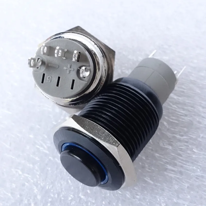 WEILIANG аудио переключатель из нержавеющей стали с самоблокировкой лампы|switch with