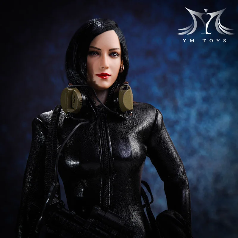 

1/6th YMT06 Asian Beauty Short Hair Head Sculpture Fit 12" Female Action Figure Body Dolls YMTOYS