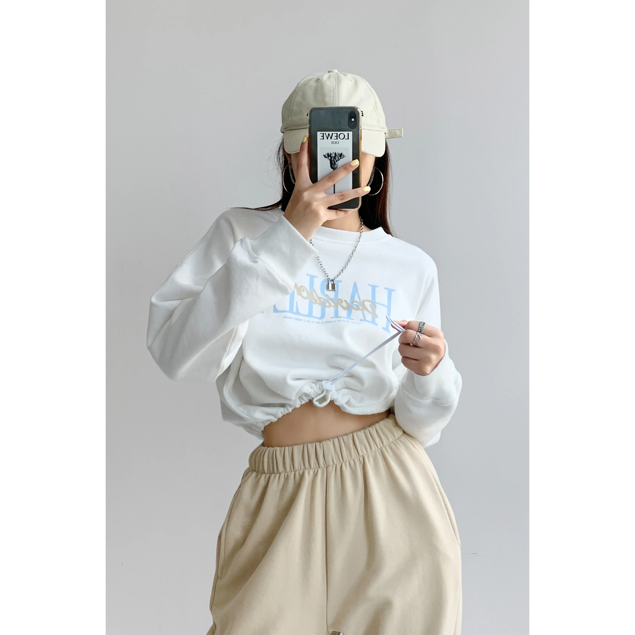 

Adult Tracksuit Women Hoodie Spring Leisure Harajuku Korean Pullover Free Shipping Vetement Femme Long Sleeve Clothing EA6NWY