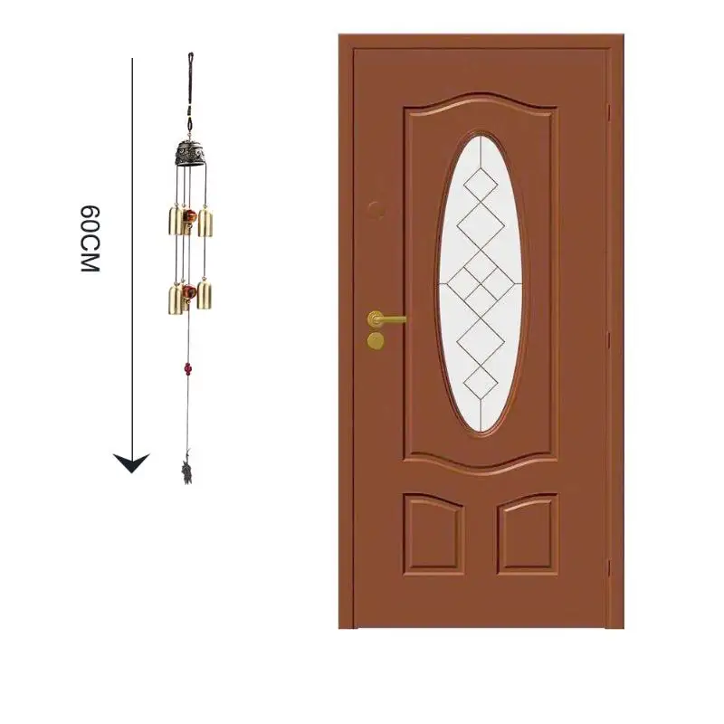 Медные колокольчики в национальном стиле 6 колокольчиков ветряные медные