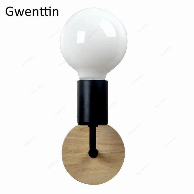 Простой железный настенный светильник скандинавские настенные бра для спальни