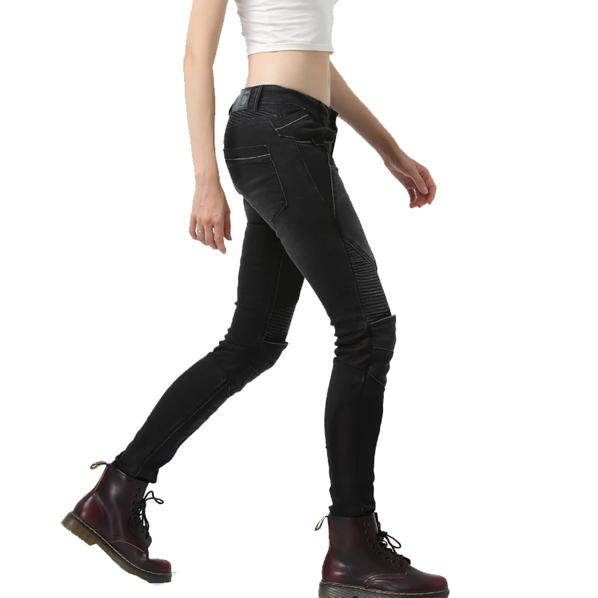 Женские спортивные джинсы бронированный CE сетчатый воздушный штаны для