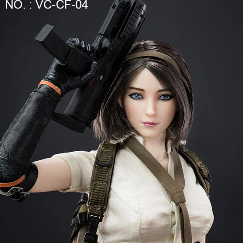 

VERYCOOL VC-CF-04 1:6 Female Head Military Agent Parts OB Fit 12" Action Figure Body In Stock