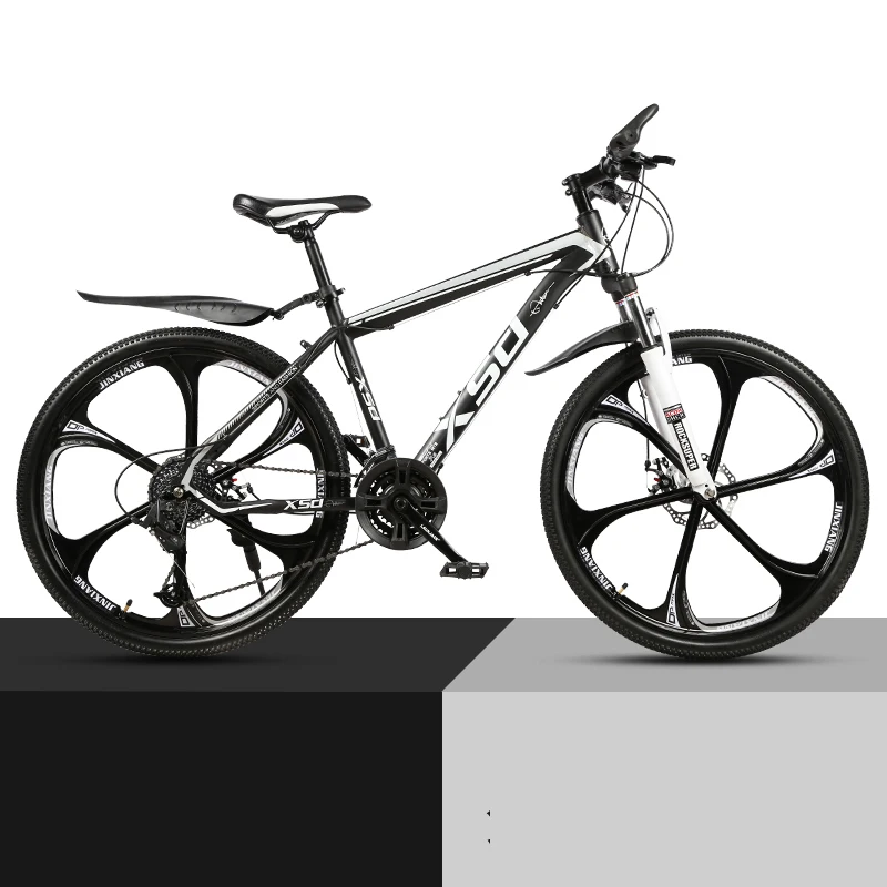 Verkauf 21/24/27/30 Geschwindigkeit High Carbon Stahl Berg Fahrrad 26 Zoll Sechs Speichen Rad Bike Für Erwachsene Studenten
