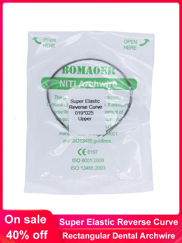 Стоматологическая ортодонтика изогнутые арки NITI проволока прямоугольная 1