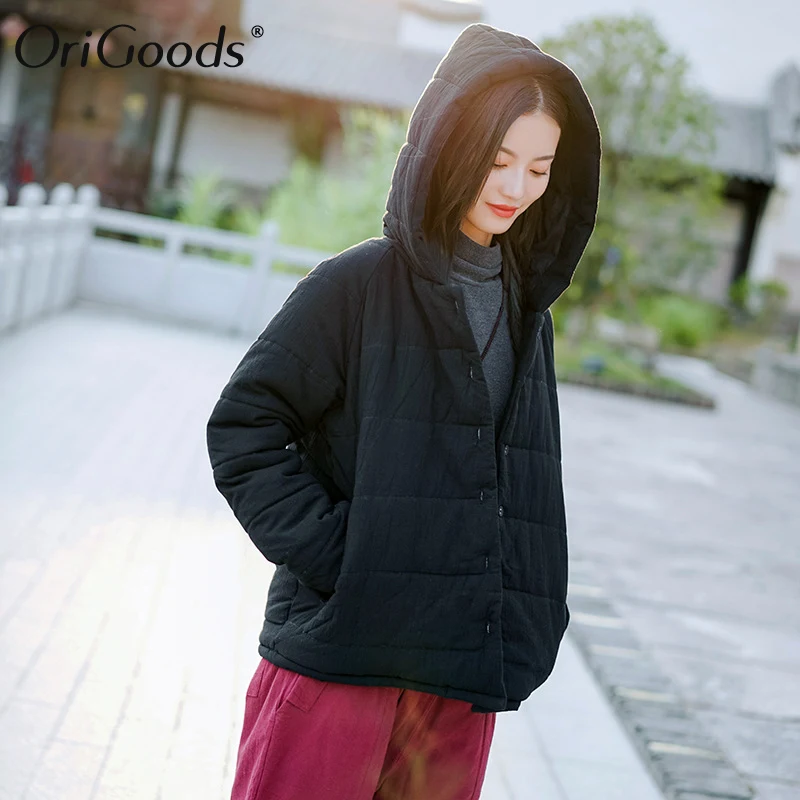 Оригинальный хлопок стеганые теплые пальто для женщин толстые осень зима куртки