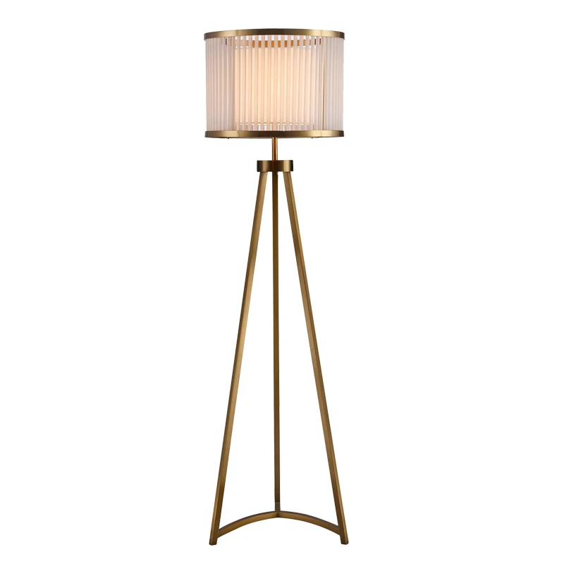 Postmodern creative glass floor lamp Nordic living room bedroom study designer model wrought iron decorative | Лампы и освещение