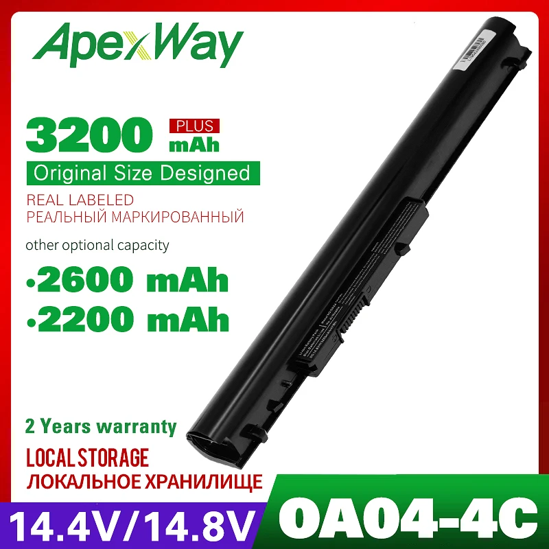 ApexWay 14 4 V Аккумулятор для ноутбука HP Compaq Presario HSTNN-LB5S OA04 OA03 TPN-F113 HSTNN-LB5Y HSTNN-PB5Y 740715-001