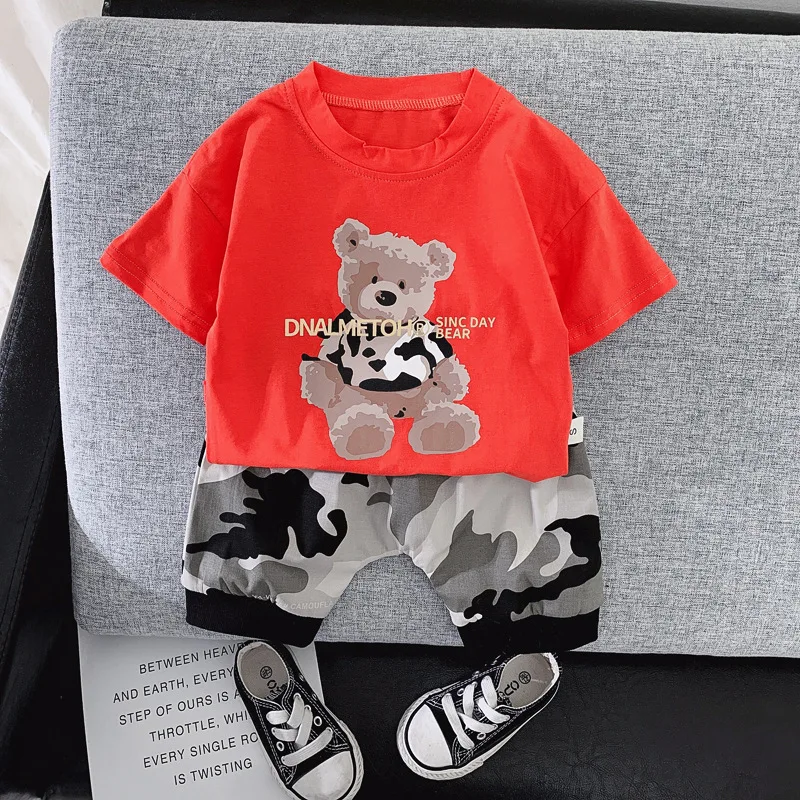 

Летняя футболка + шорты, комплекты для детей Модный комплект одежды для девочек повседневная одежда с героями мультфильмов комплекты хлопковой одежды из 2 предметов для девочек, От 1 до 4 лет