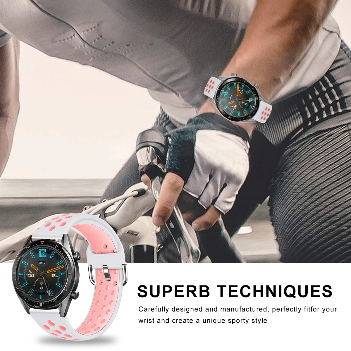 Для huawei Watch GT 2 ремешок 22 мм гибкий мягкий силиконовый Смарт-часы с заменой ремешка браслет для huawei Watch GT2