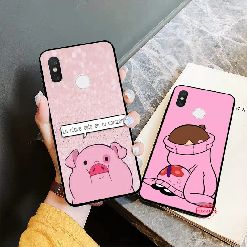 Гравитационный Фолс Розовый Свинья Силиконовый мягкий чехол для Redmi 4A 4X5 Plus 5A 6 Pro 6A