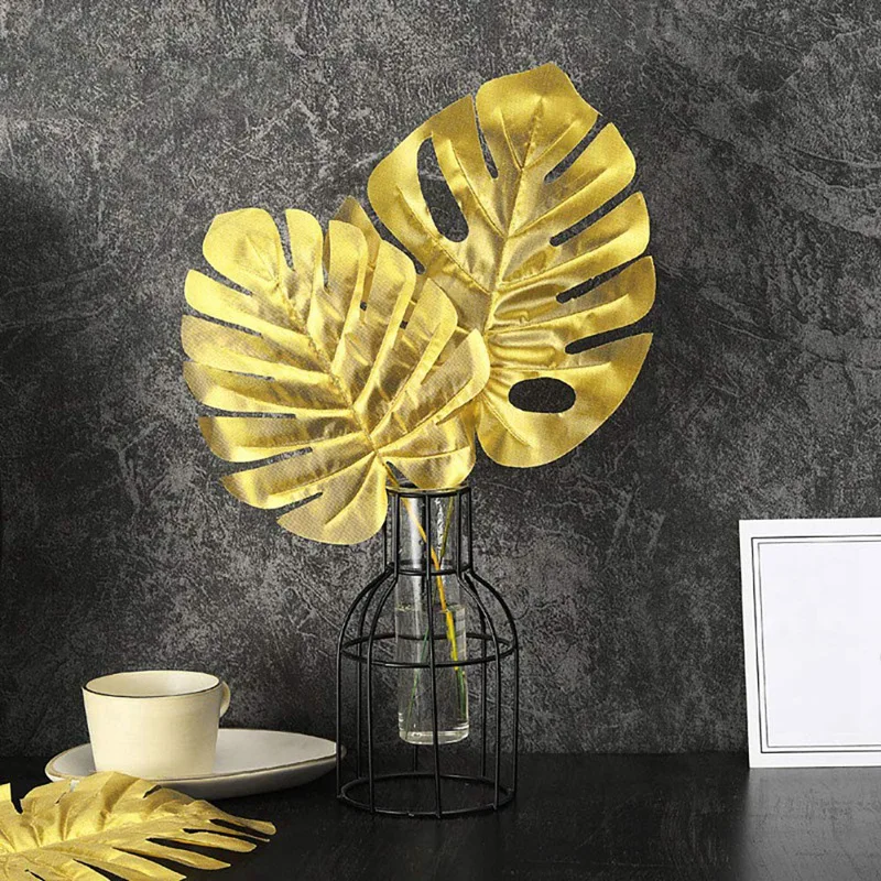 20 шт искусственные пальмы растения тропические листья эвкалипта ветви для дома