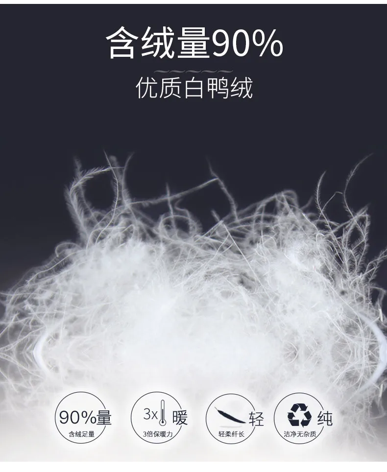 JINGRUI новые модные цельнокройные платья Офисные женские туфли отложной воротник длинный рукав длинный Для женщин зимние Пуховики на белом утином пуху