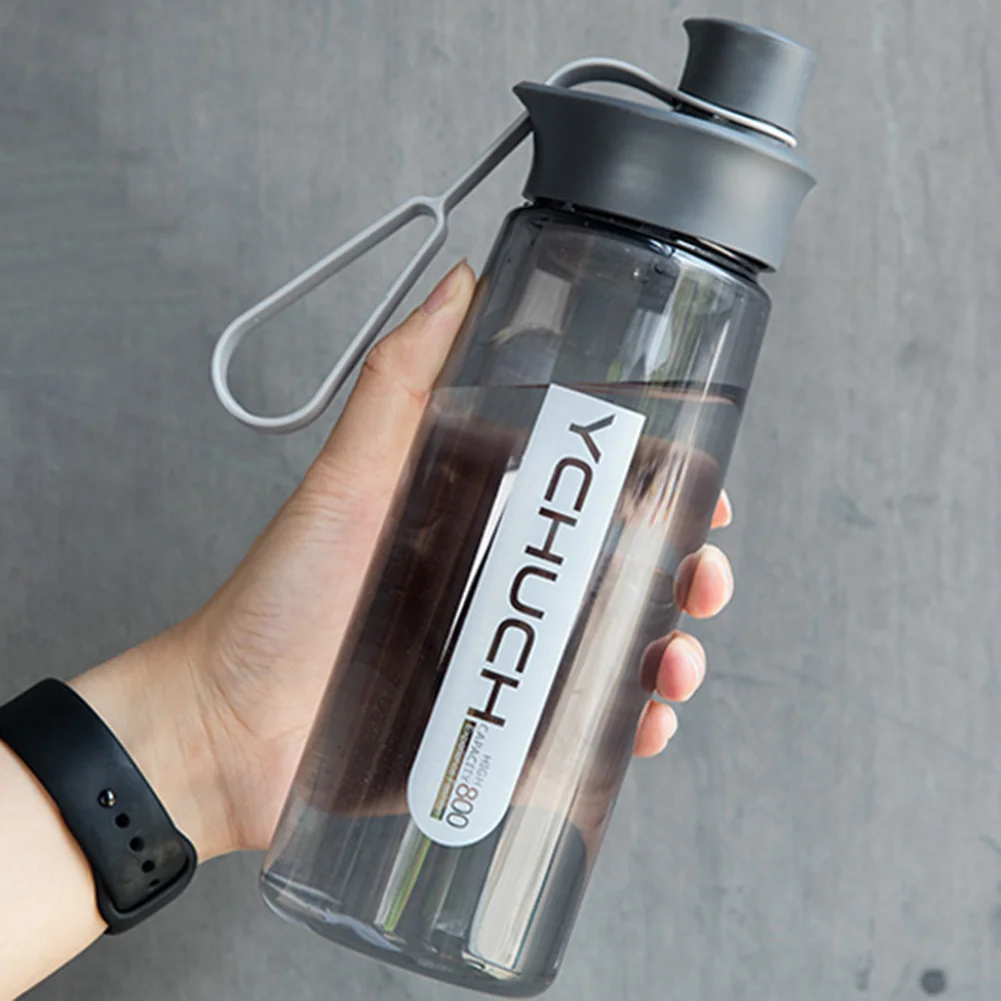 Герметичная Спортивная бутылка для воды портативная емкость 600 мл 800 1000 пищевой