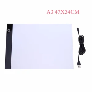 a3 size three level dimmable led light padtablet eye protection easier for diamond painting embroidery tools accessories free global shipping