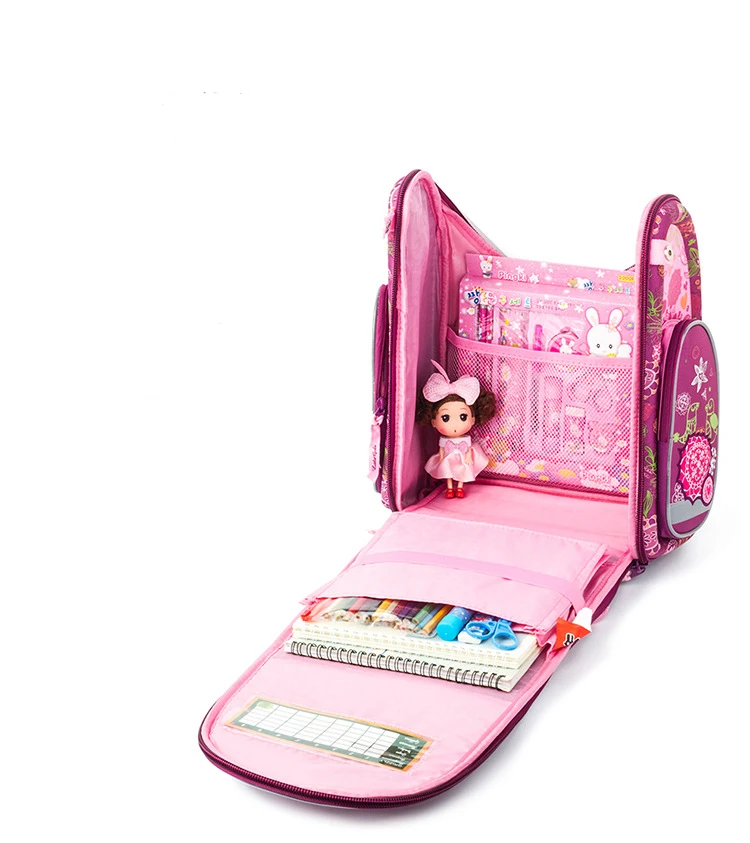 Russia Style Girls School Bags Children Backpacks Boys Primary School Bookbag Kids Satchel Fold Orthopedic Backpack Mochila