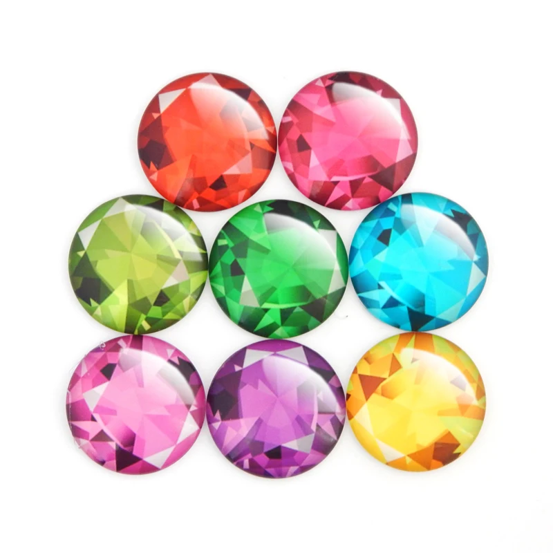QIYUE креативные 12 шаблонов цветные стоны магнитные хрустальные круглые