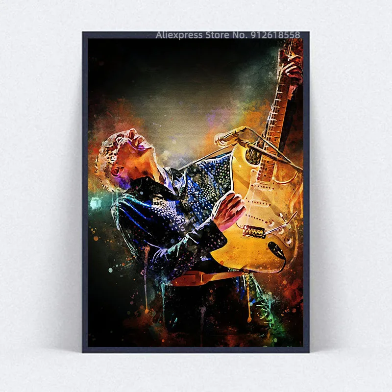 Робин троэр гитарист музыка звезда холст картина плакаты печатные настенные