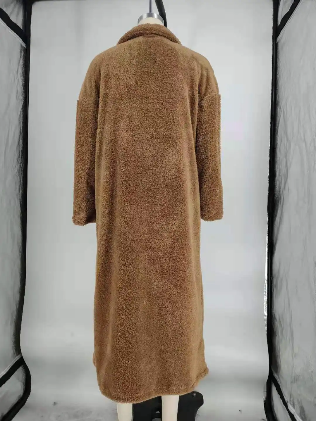 

Winter Women Faux Marten Hair Fur Coat White Luxury Long Fur Coat Loose Lapel Elegant OverCoat Thick Warm Plus Size Female Plush