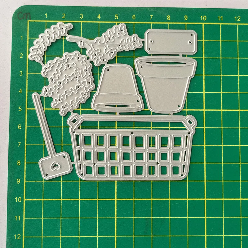 Металлические Вырубные штампы для растений в горшке сделай сам скрапбукинг