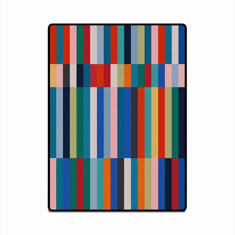 Bubble Kiss Европейский стиль цветной полосатый ковер домашний декор индивидуальные