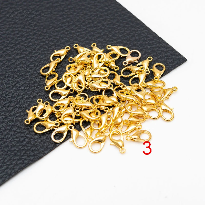 

50pcs Lobster Buckles for Jewelry Making DIY Jewelry Accessories Zinc Alloy Jewelry Buckle Necklace and Bracelet Buckle Lanyard