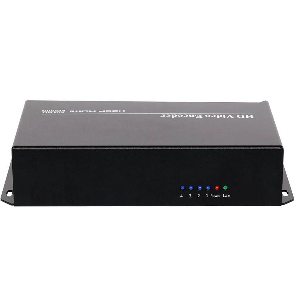 Экономичный 4 канальный 4K HEVC H.265 H.264 HDMI видео кодировщик к IP потоковый с UDP HLS RTMP RTSP