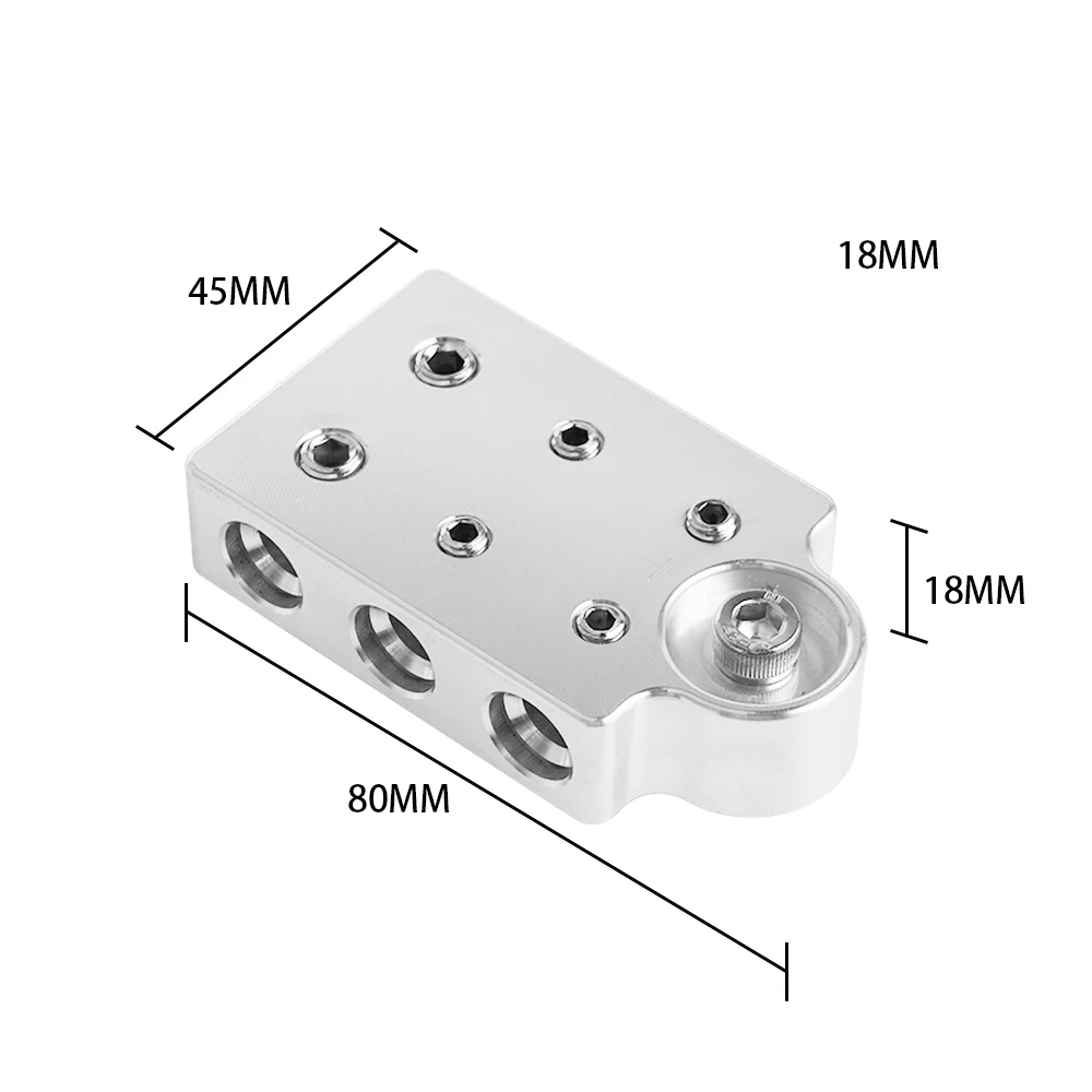 6 holes ЧПУ плоские Батарея клеммы подходит XS Мощность M6 стандартные батареи D5100 D3400 D1400 XP2000 PS240A V3400 S3400 XP1000 - Цвет: 6 holes