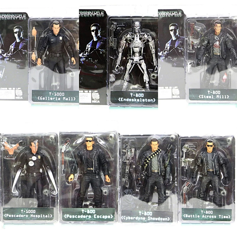 NECA эндоскелет рисунок Терминатор 2 фигурку T 800 1000 Фигурки Коллекционная модель