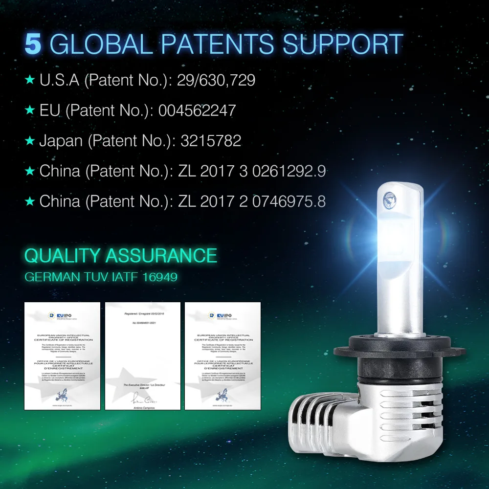 NOVSIGHT H7 H11 H16JP 9005 9006 9012 D1 P13 PSX24W PSX26W Автомобильный светодиодный головной светильник s