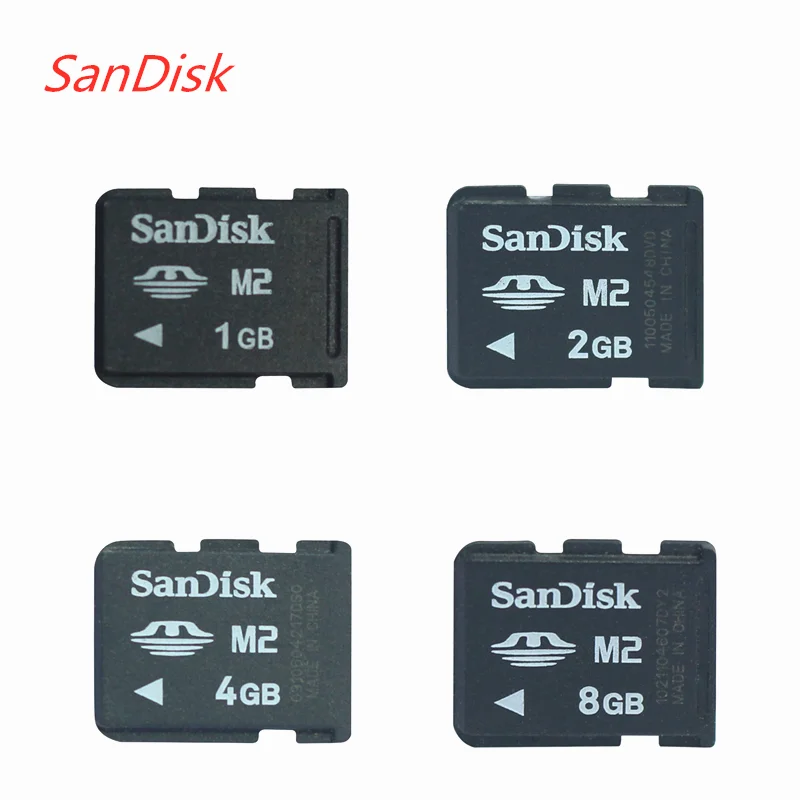 Оригинальная карта памяти sandisk 1 Гб 2 Гб 4 ГБ 8 ГБ M2 карта памяти Micro с адаптером MS PRO DUO