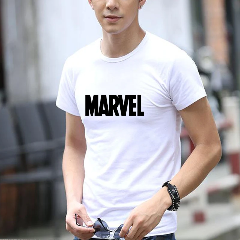 LUS LOS Новинка супергерой Железный человек Капитан Америка Зимний Солдат Marvel футболка Мстители Костюм комиксов супергерой Мужская