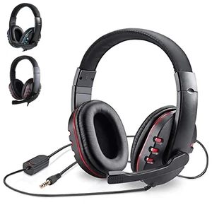 3 5mm wired gaming headset stereo deep bass game earphone professional computer gamer with microphone earphone for pc ps4 laptop free global shipping