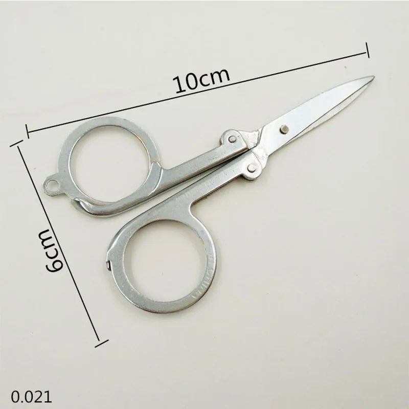 Портативные складные мини ножницы из нержавеющей стали ручной работы для