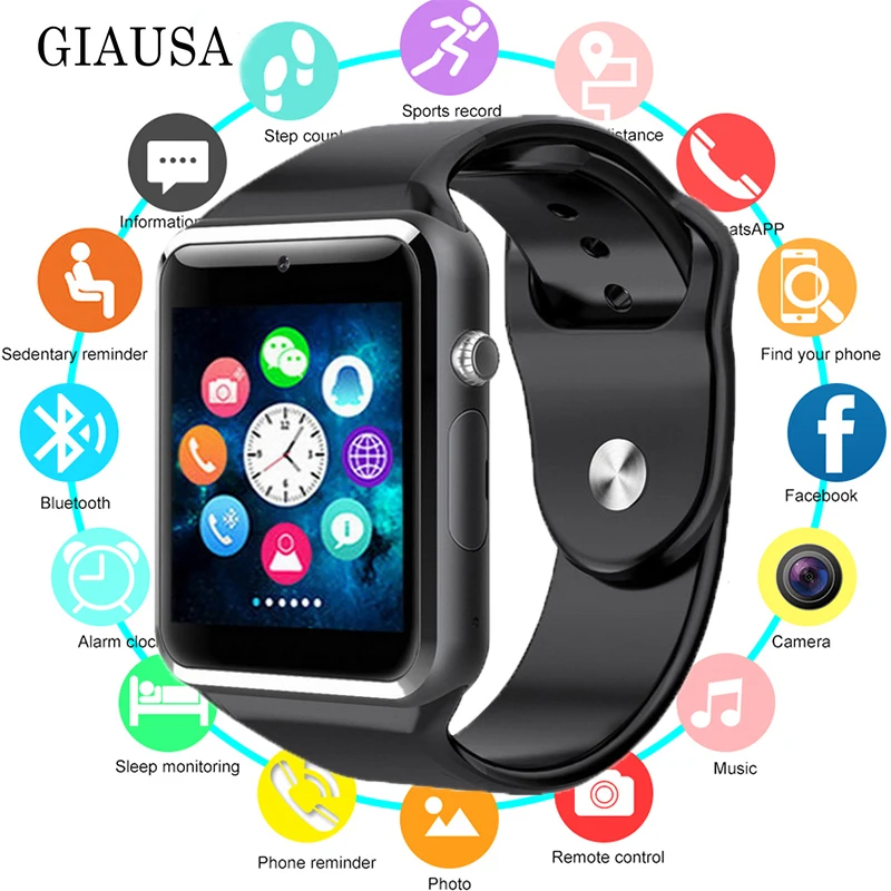 Новые умные часы Bluetooth наручные спортивные SIM TF телефон камера для Apple IPhone Android