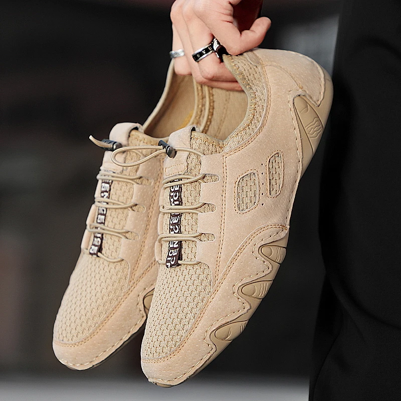 Male Outdoor Mountain Climbing Sneaker Shoes Men Ankle Suede Hiking Boots Plus Size 46 High Top Classic Trekking Footwear