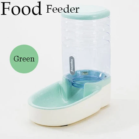 Green Food Dispenser 3.8л автоматическая кормушка для домашних животных большая емкость диспенсер для воды для собак кошек поилка миска для воды для собак бутылка для воды для кошек миски - Цвет: Green Food Dispenser