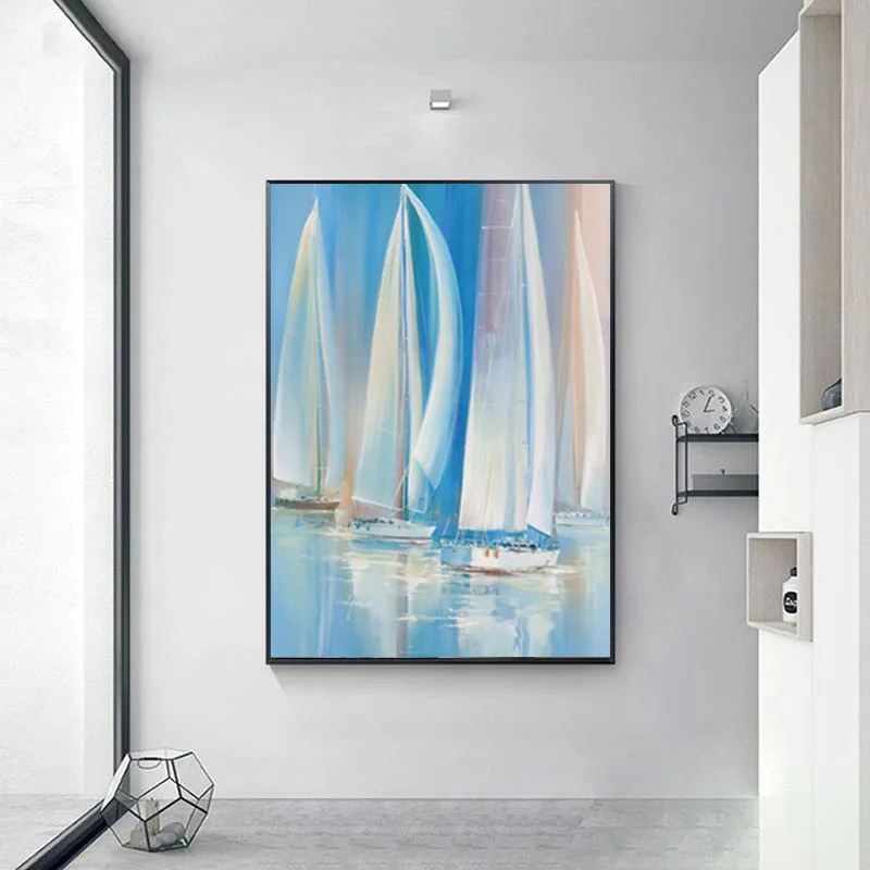 

Картина на холсте «Лодка на синем море»