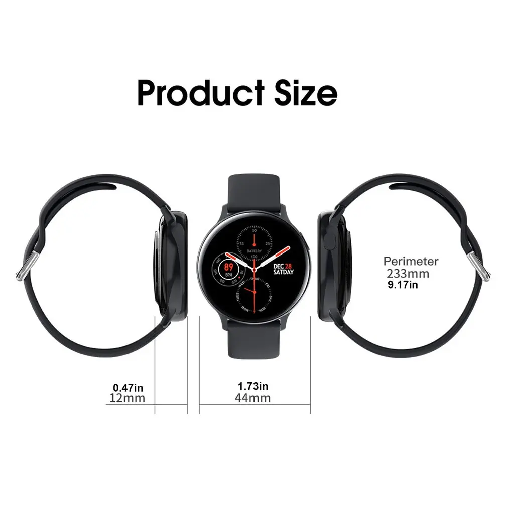 

S20 Color Screen Smart Bracelet Waterproof IP68 Heart Rate Sleep Pedometer Exercise Record Call Reminder Wireless Smart Watch