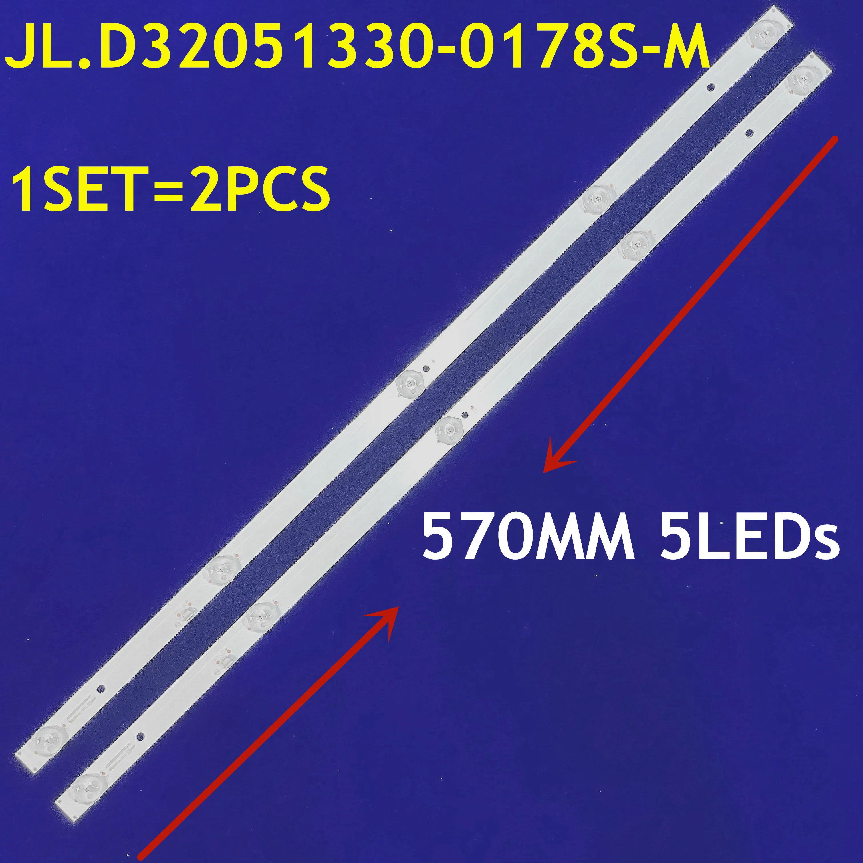

570mm New LED Backlight strip 5lamps JL.D32051330-017BS-M